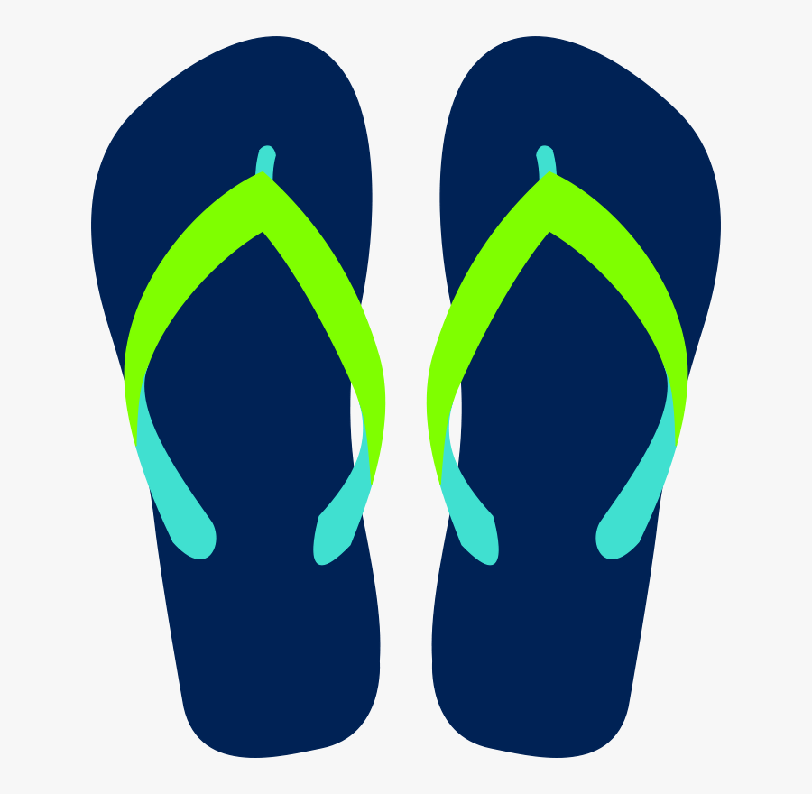 Flip Flops Clipart Black And White Free Clipart - Flip Flop Clipart, Transparent Clipart