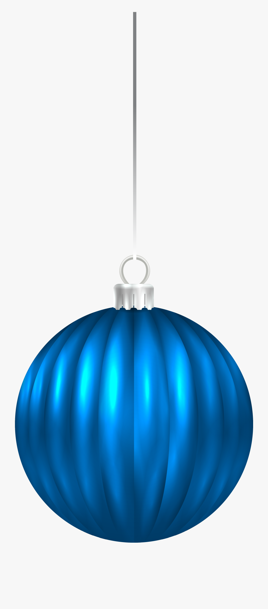 Blue Christmas Ball Ornament - Blue Christmas Ball Png, Transparent Clipart