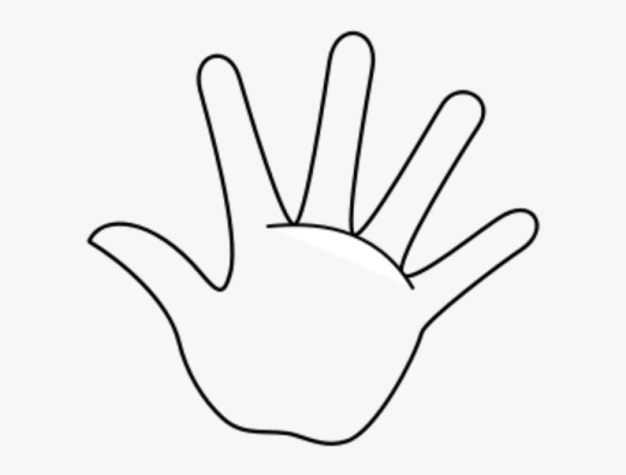 Collection Of Free Drawing Template Hand Download On - Hand Clipart Black And White, Transparent Clipart