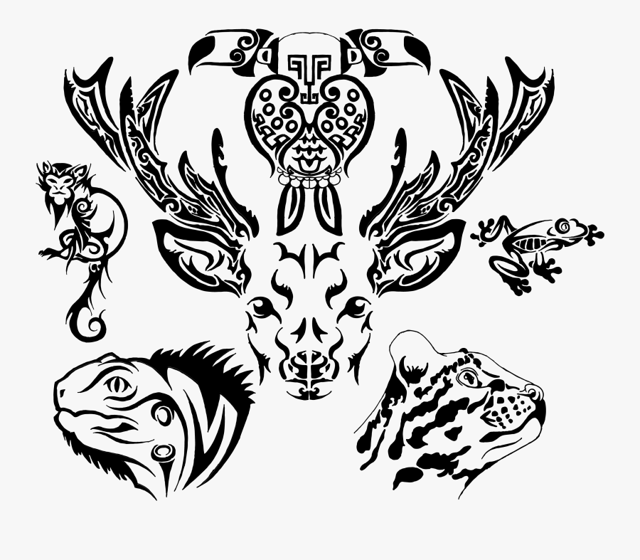 Hd Tribal Tattoo - Illustration, Transparent Clipart