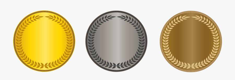 Gold Silver Bronze Png, Transparent Clipart