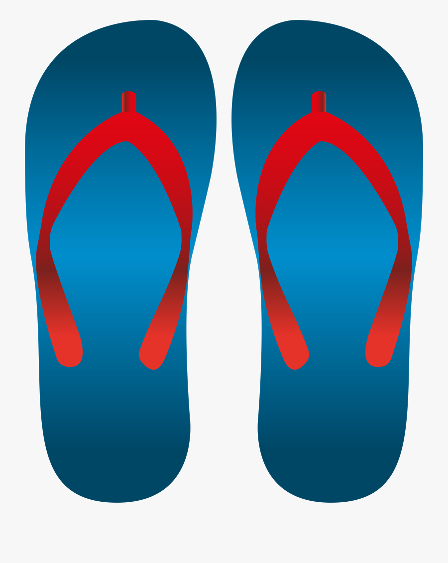 Blue Flip Flops Png Clip Art , Free Transparent Clipart - ClipartKey