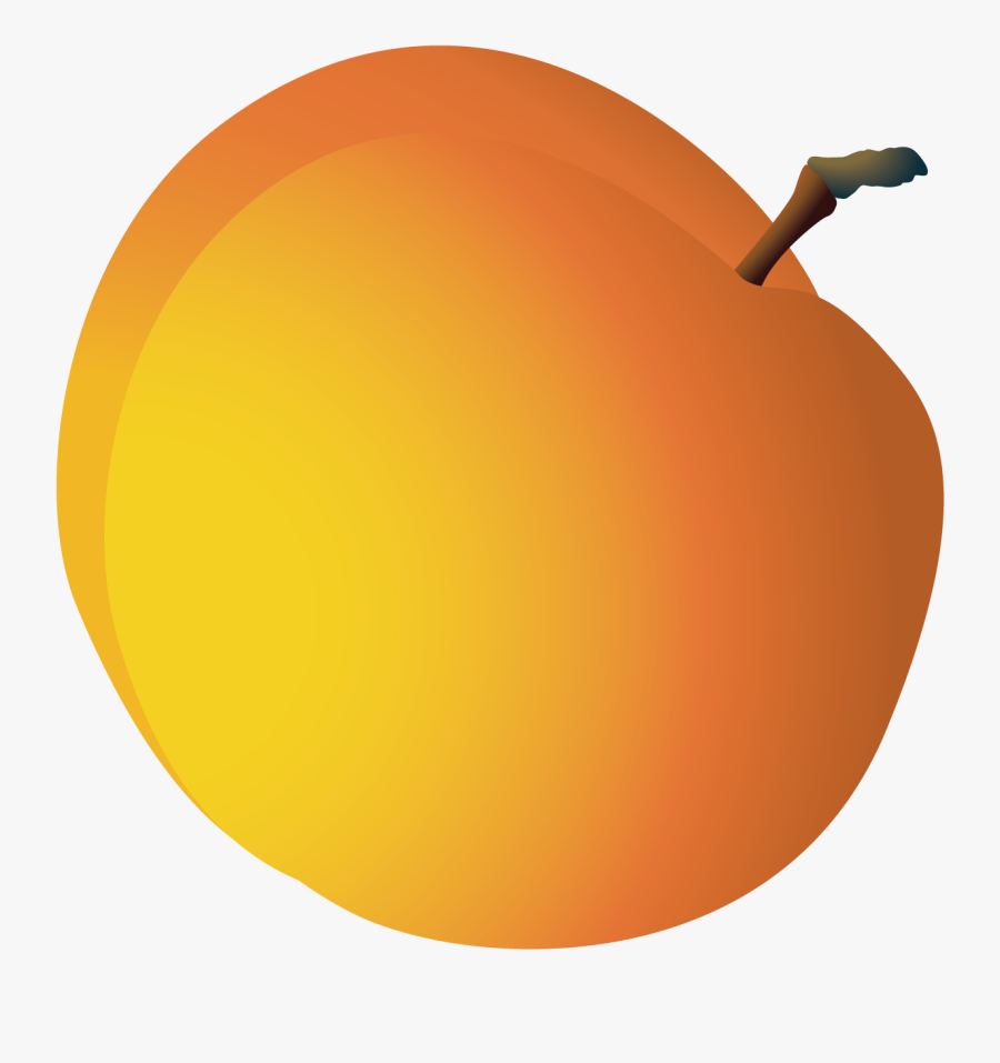 Peach Clipart Orange Apple - Circle, Transparent Clipart