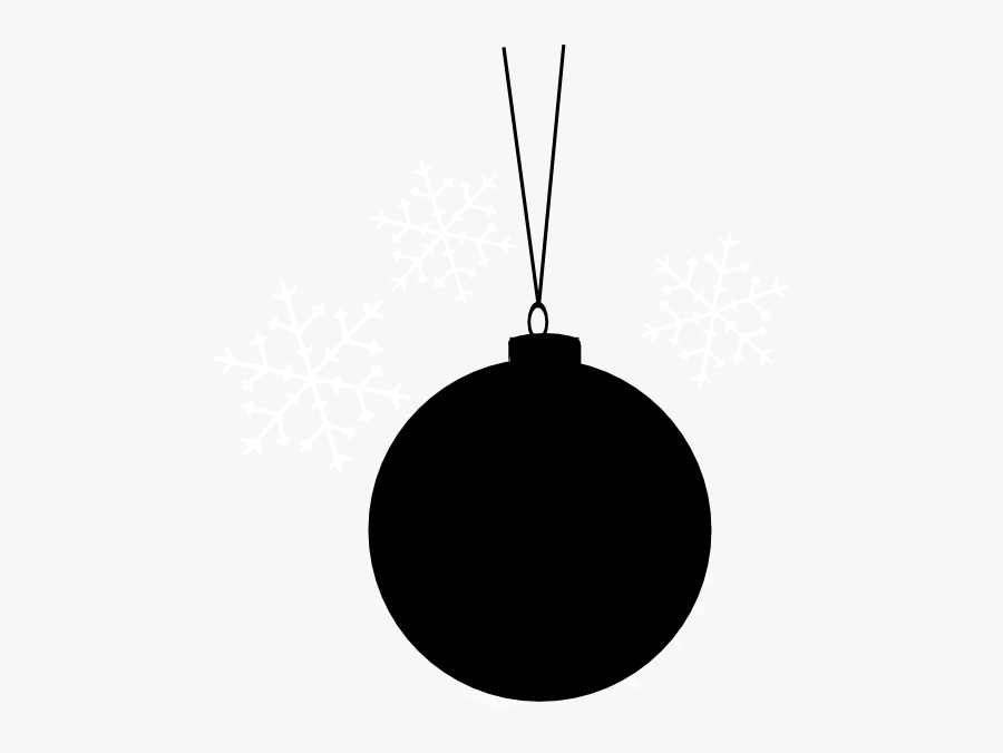 Ornaments Clipart Silhouette - Christmas Ball Silhouette Vector, Transparent Clipart