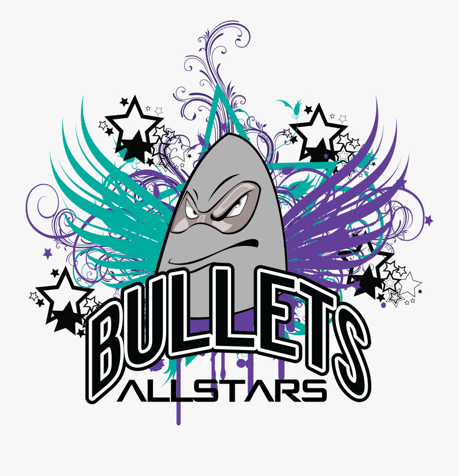 Vic Bayside Bullets Allstar Cheerleading - Bullets Allstars, Transparent Clipart