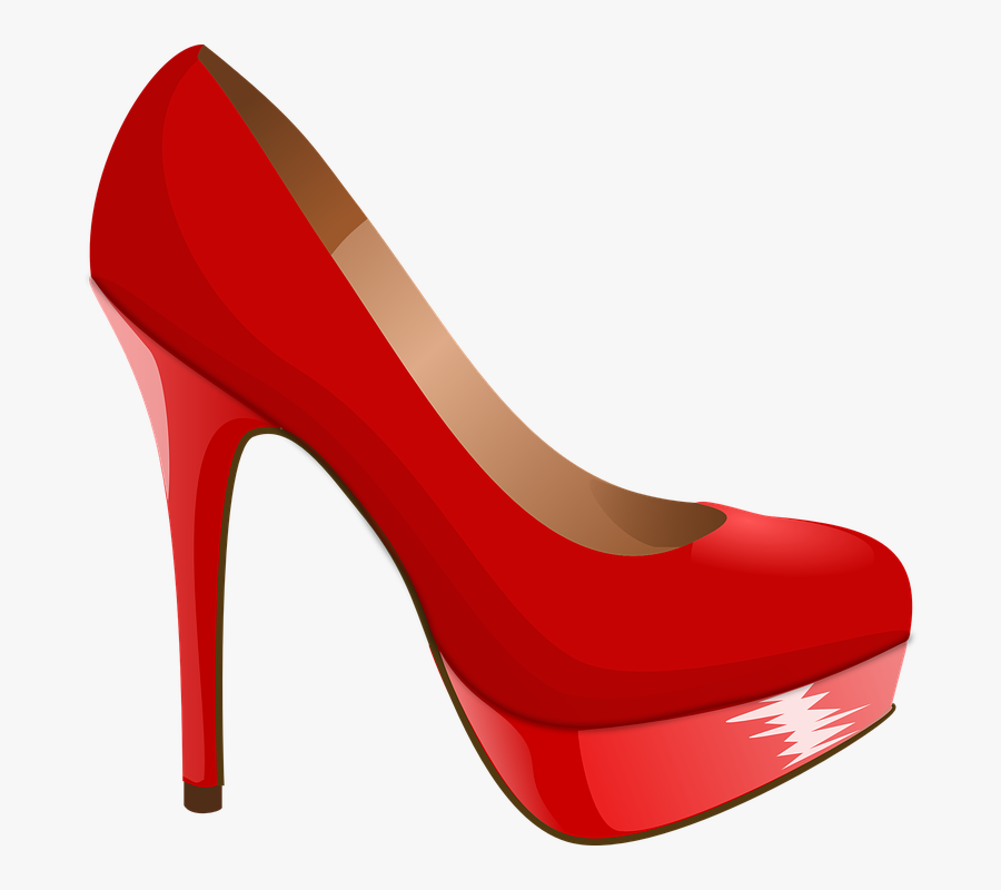 Red High Heel Clipart, Transparent Clipart