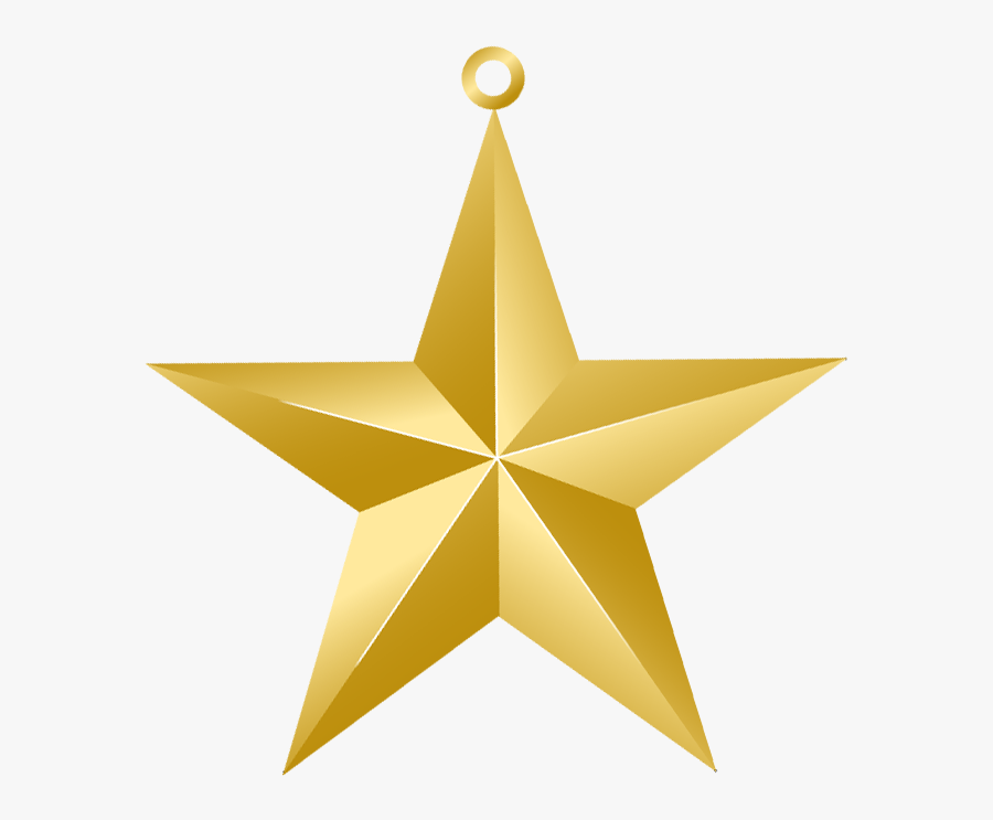 Download Clipart Pics Christmas Gold Star Ornament - Christmas Star Ornament Png, Transparent Clipart