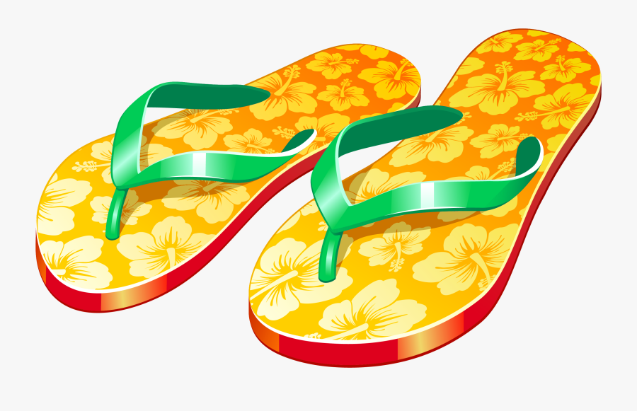 Transparent Sandals Clipart - Flip Flops With Transparent Background, Transparent Clipart