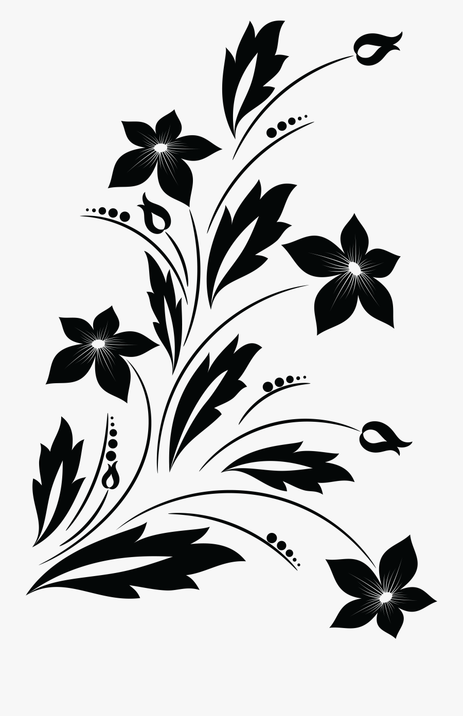 Big Image Png - Vines Black And White, Transparent Clipart