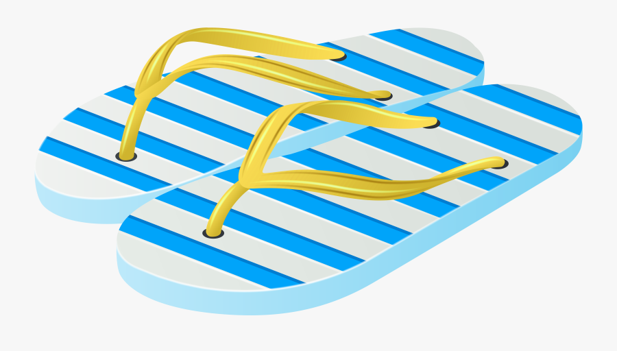 Transparent Beach Themed Clipart - Flip Flops Transparent Background, Transparent Clipart