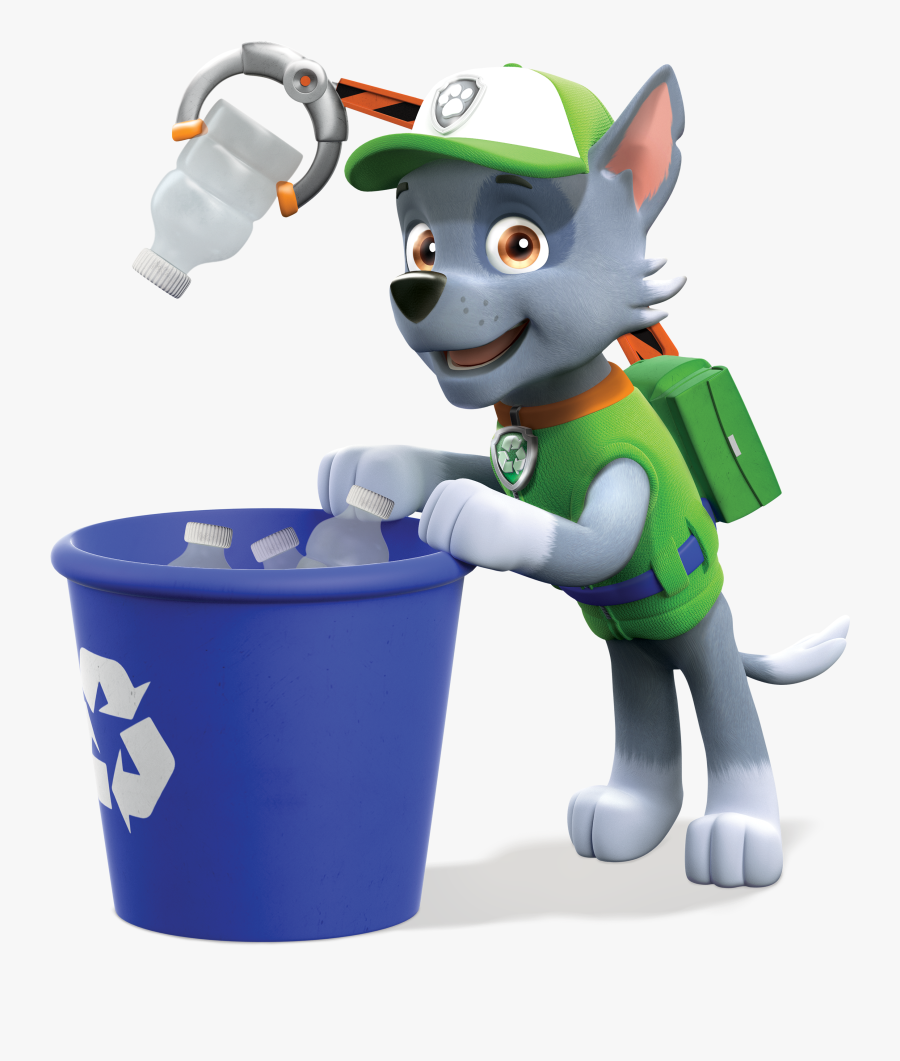 Trash Clipart Blue - Rocky Paw Patrol Png, Transparent Clipart