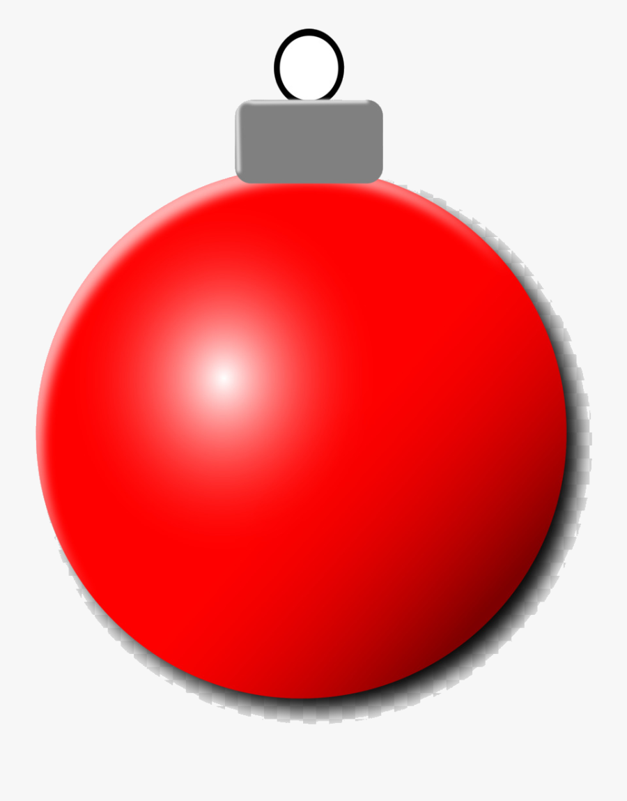 Christmas Ornament Clip Art Clipart Free Transparent - Red Christmas Ornament Transparent, Transparent Clipart