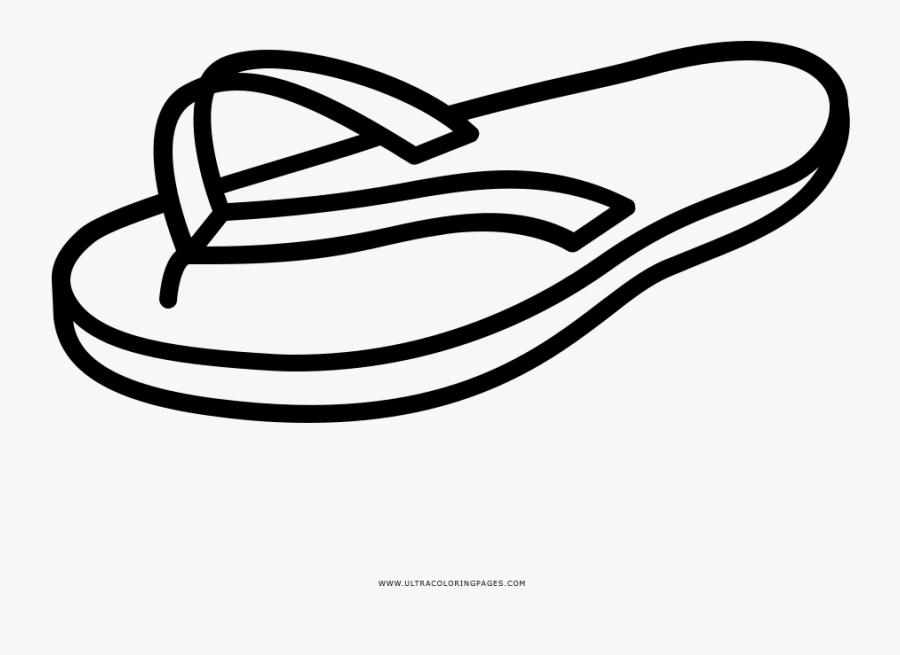 Clip Art Flip Flop Drawing - Flip-flops, Transparent Clipart