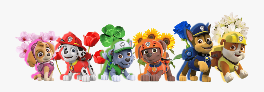 Flowers With Paw Patrol Clipart Png Clipart Image - Paw Patrol, Transparent Clipart