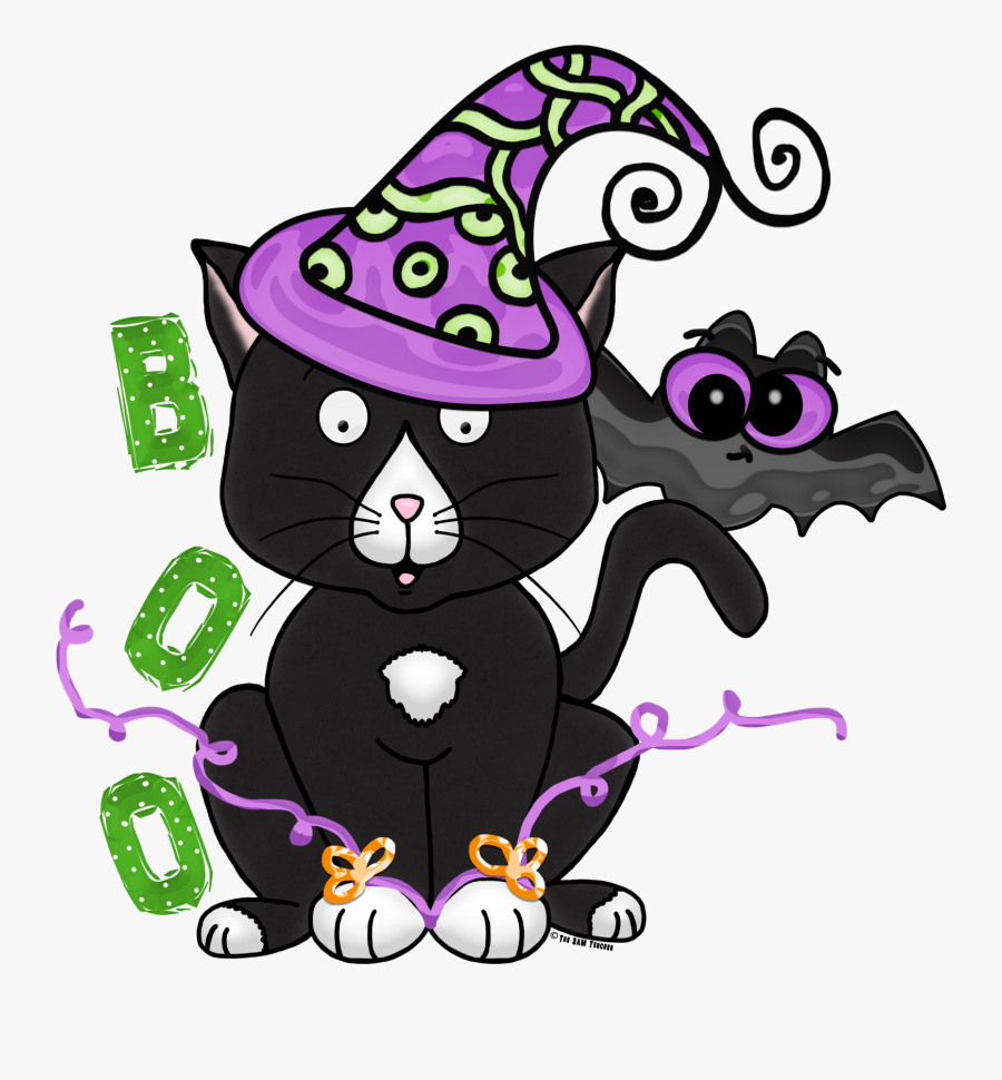 Free Halloween Kitty Clipart From The 3 Am Teacher - Free Preschool Halloween Clip Art, Transparent Clipart