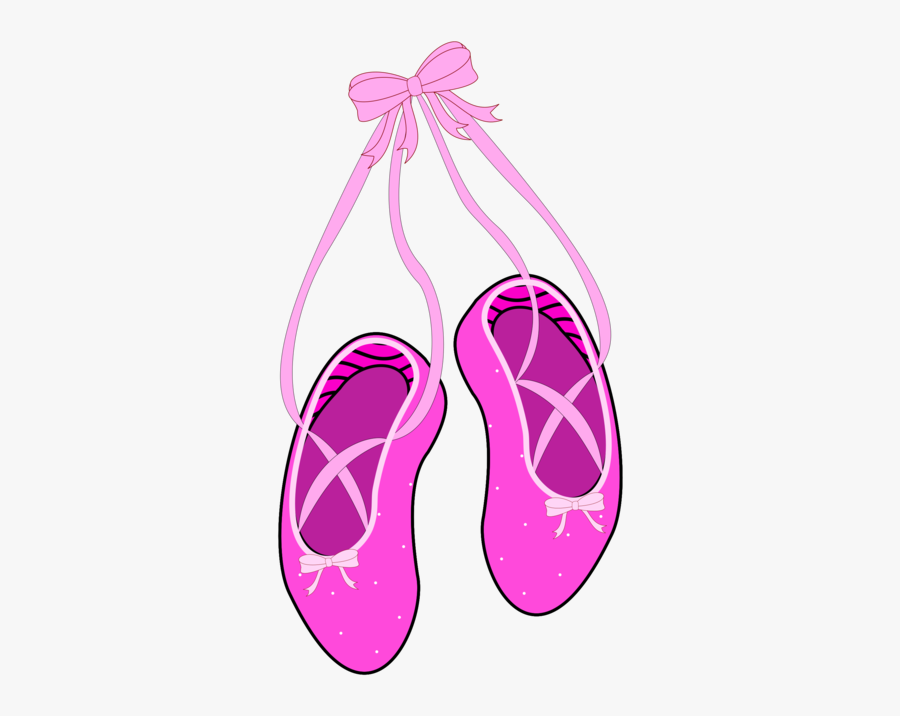 Pink,sandal,flip Flops - Ballet Shoes Clip Art Png, Transparent Clipart