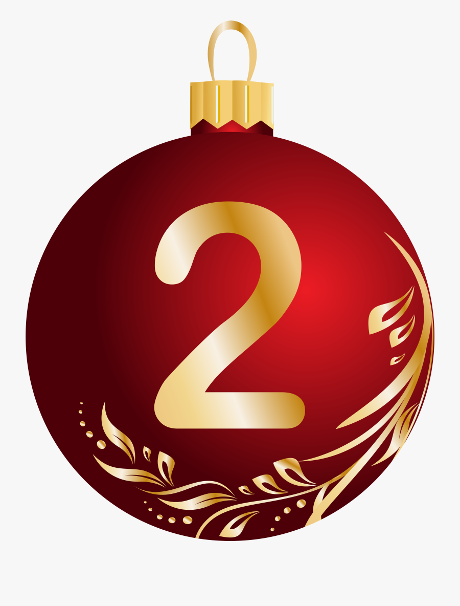 Hd Free Ball At - Christmas Ball Number 2, Transparent Clipart