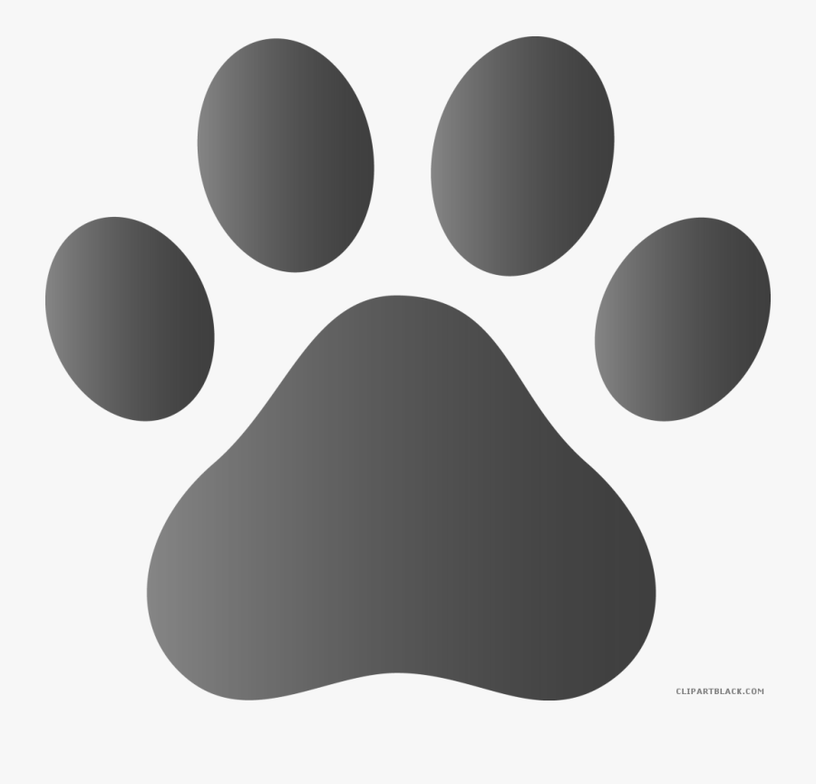 Dog Paw Prints Animal Free Black White Clipart Images - Transparent Paw Patrol Paw, Transparent Clipart