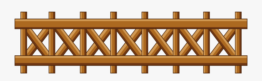 Transparent Wooden Garden Fence Png Clipart - Wood Fence Clipart Png, Transparent Clipart
