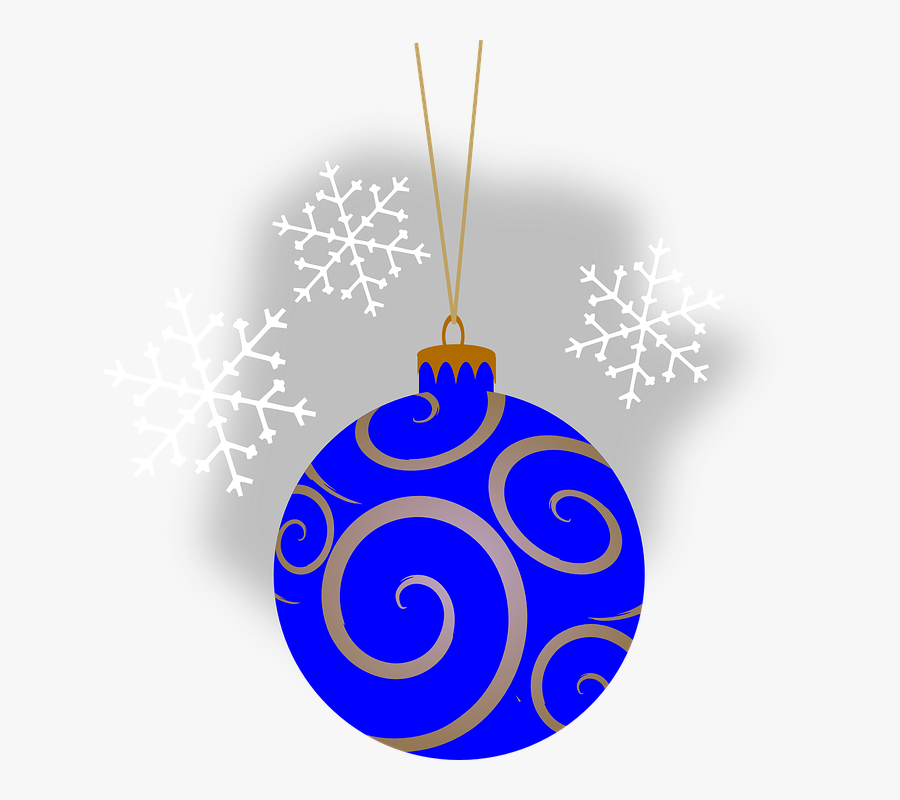 Bauble, Blue, Christmas, Holiday, Ornament, Decorative - Green Christmas Bauble Clipart, Transparent Clipart