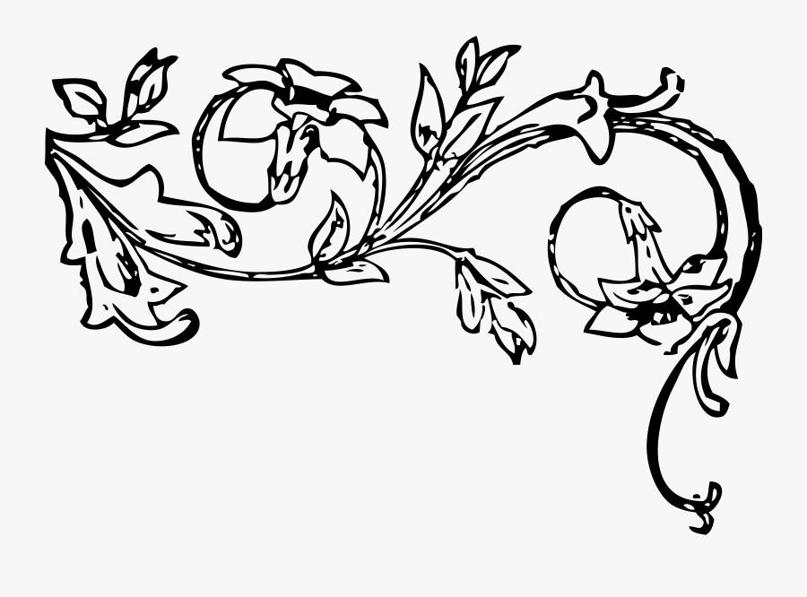 Clip Art Black And White Vine Clipart - Vine Clipart Black And White, Transparent Clipart