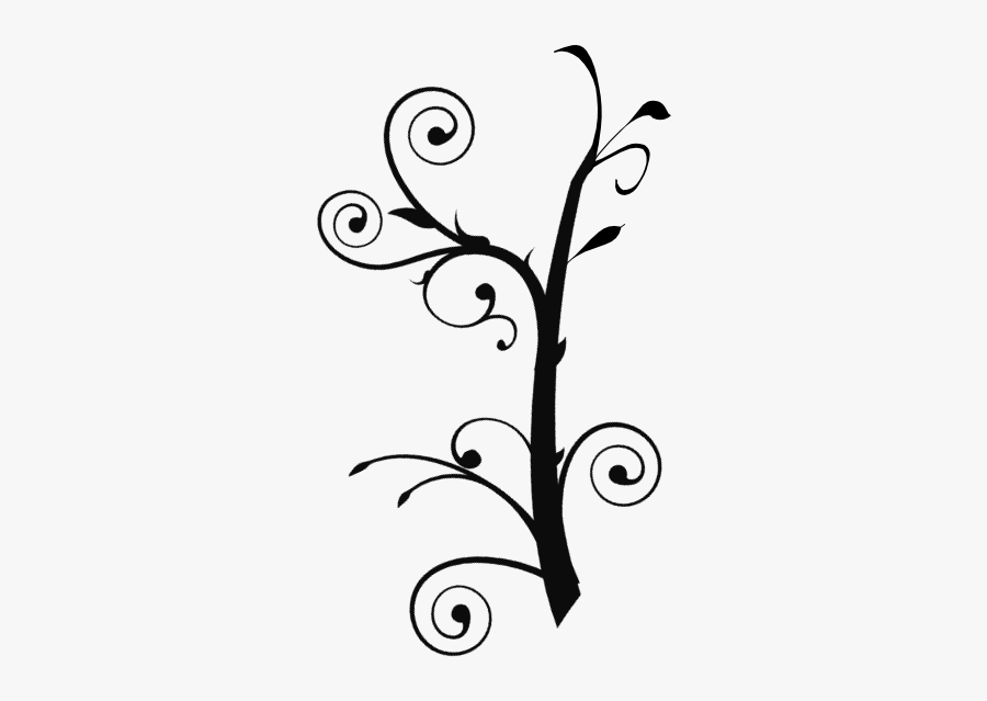 Branch Vine Swirl Clip Art - Tree Branch Clip Art, Transparent Clipart