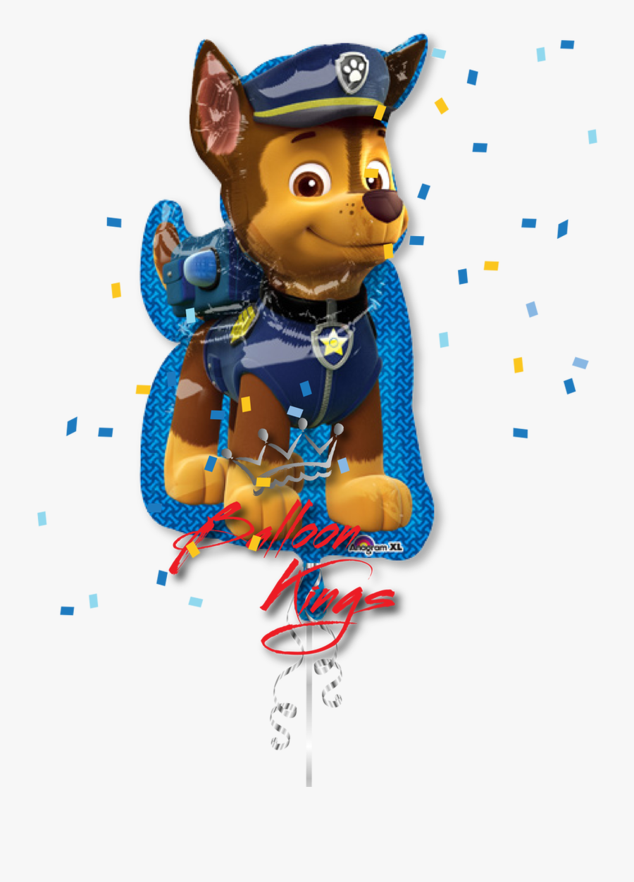 Paw Patrol Shape - Paw Patrol Chase Balloon, Transparent Clipart