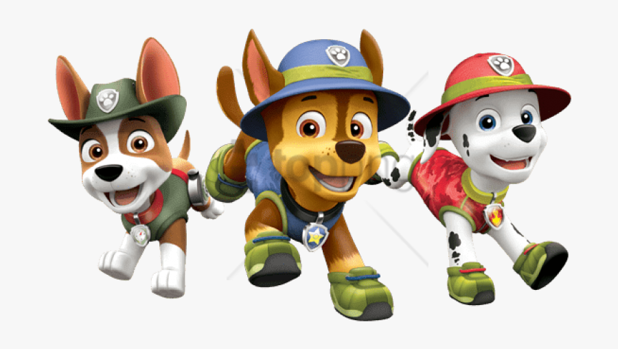 Paw Patrol Lay Out - Transparent Background Paw Patrol Clipart, Transparent Clipart