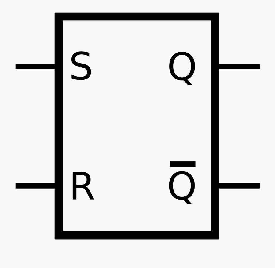 Filet Type Flip Flop Svg Wikimedia Commons Open - Bascule Rs, Transparent Clipart