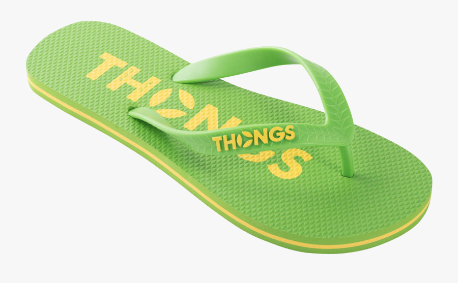 Flip Flops Clipart Yellow Slipper - Flip-flops, Transparent Clipart