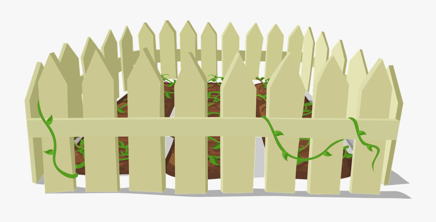 Transparent White Picket Fence Png - Garden Fencing Clipart, Transparent Clipart