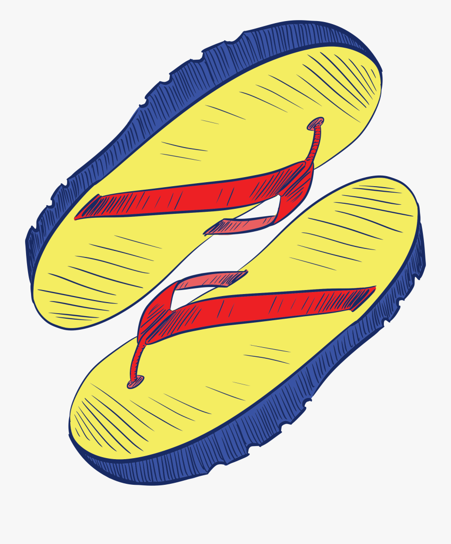 Flip Flops Images - Pair Of Flip Flops Transparent, Transparent Clipart
