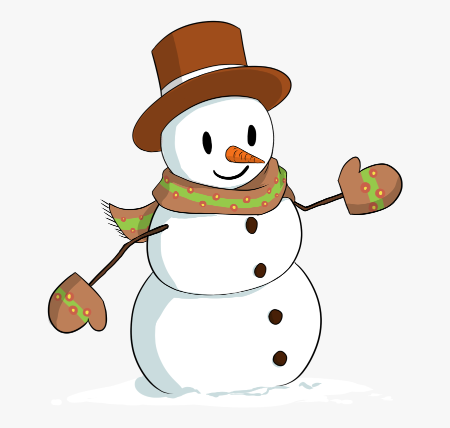Snowman - Cute Clipart Snowman Cartoon, Transparent Clipart