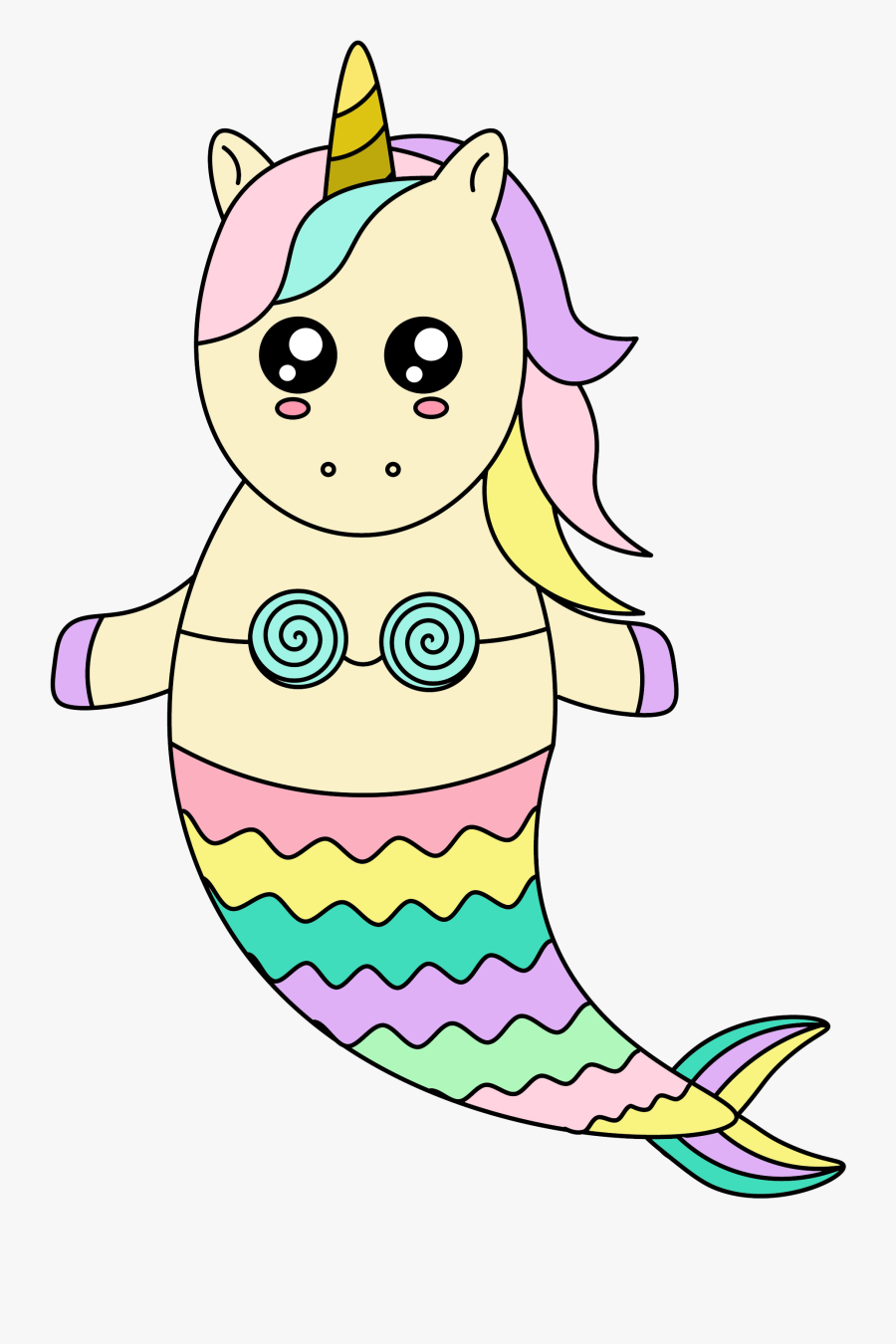 Download Free Cute Unicorn Mermaid Unicorn Mermaid Free Transparent Clipart Clipartkey