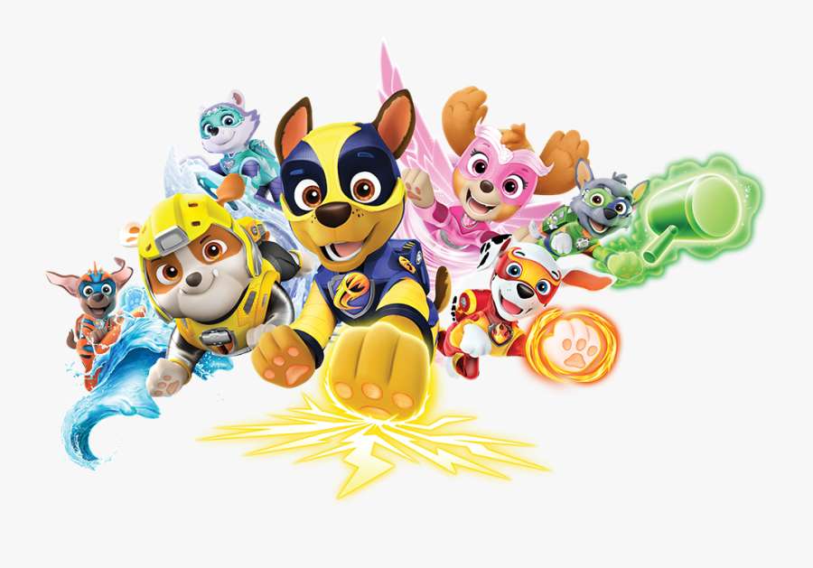 Transparent Paw Patrol Clip Art - Paw Patrol Mighty Pups, Transparent Clipart