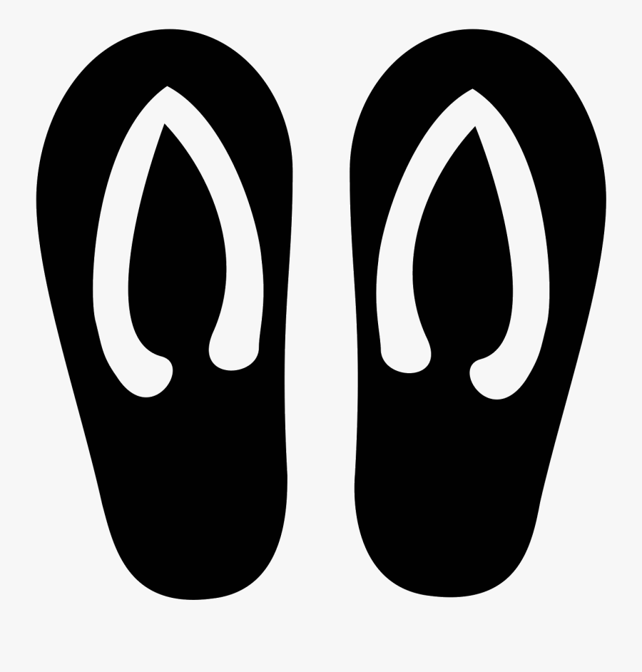 Clip Art Flip Flop Icon - Flipflops Symbol, Transparent Clipart