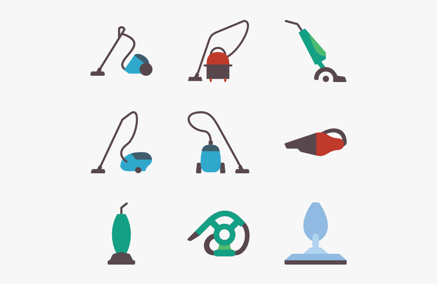 Vacuum Cleaner Icons, Transparent Clipart