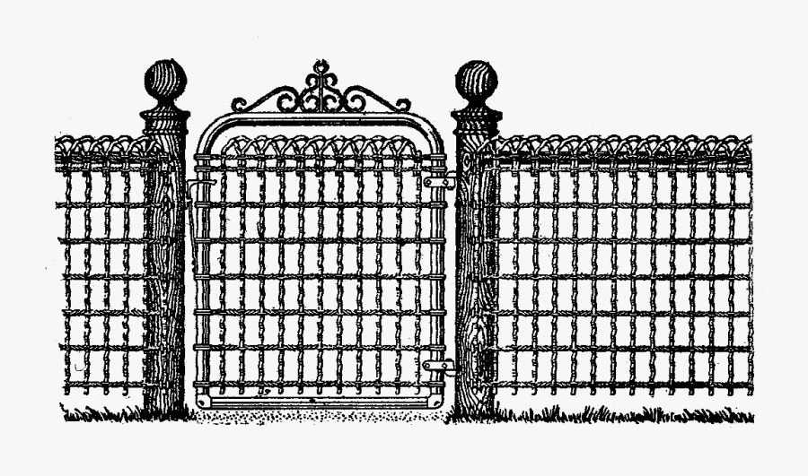 Pencil And In Color - Fence And Gate Clipart, Transparent Clipart