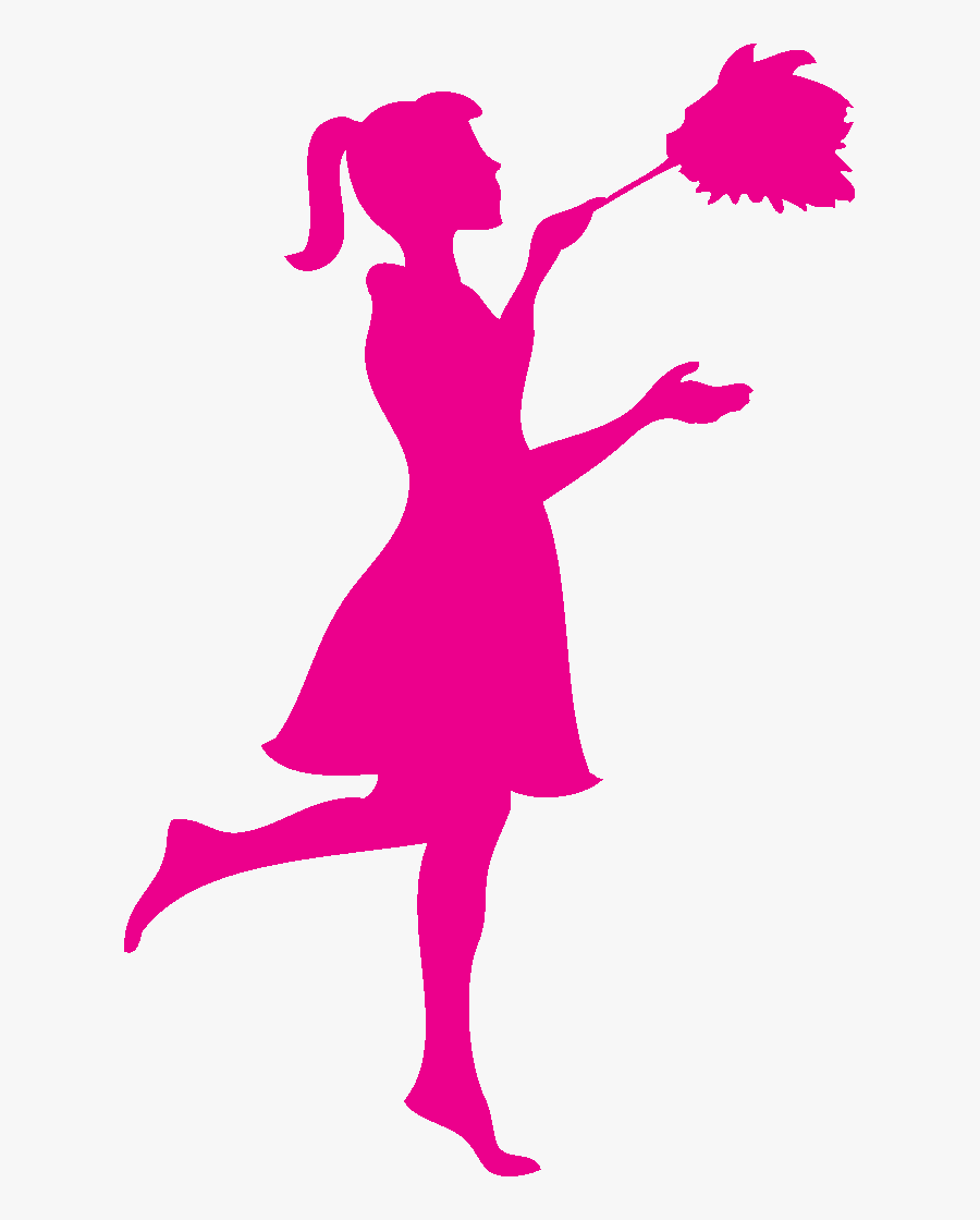 Cleaner Silhouette At Getdrawings - Pink Cleaning, Transparent Clipart