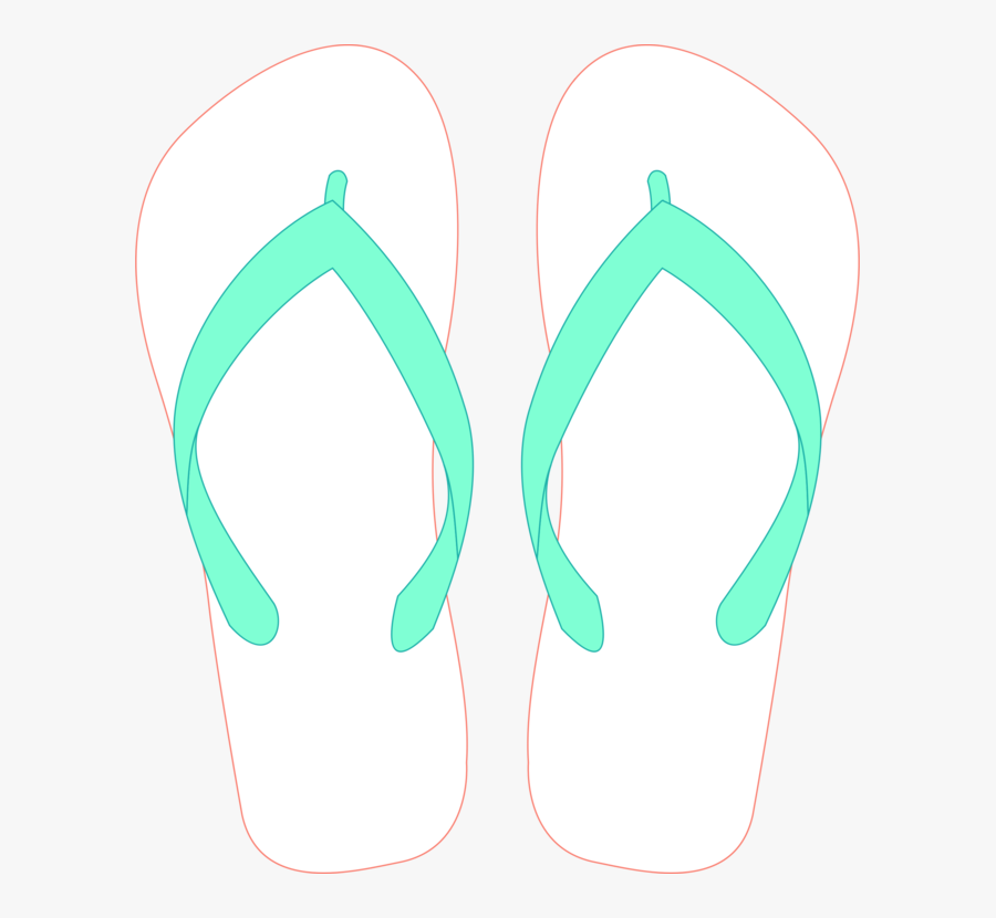 Ear,neck,footwear - Flip-flops, Transparent Clipart