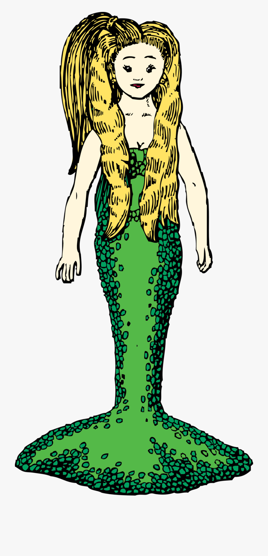 Mermaid, Transparent Clipart