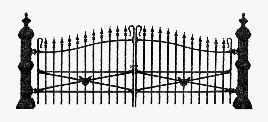 Halloween Fence Clipart - Halloween Gate Clipart, Transparent Clipart