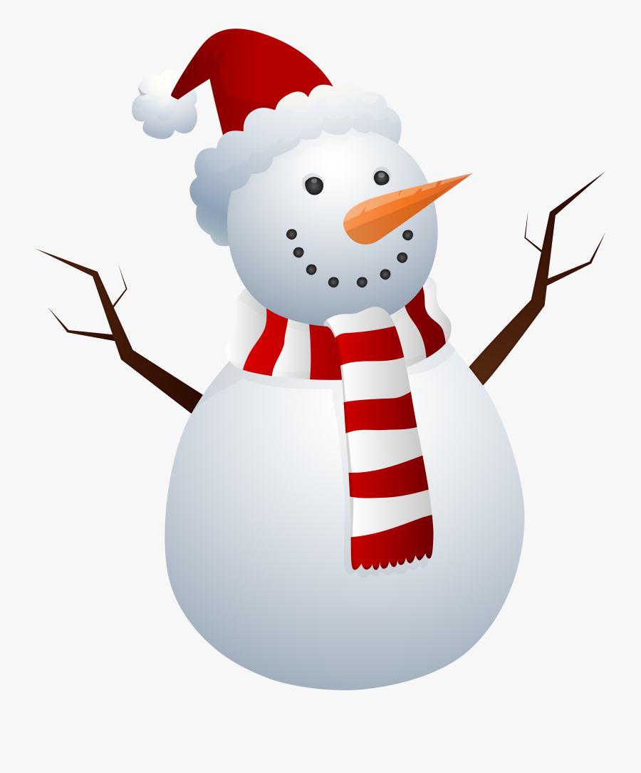 Snowman Cliparts Transparent Santa Visit - Snowman, Transparent Clipart