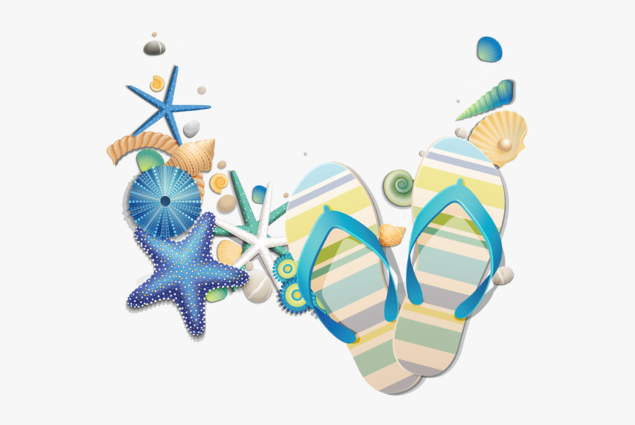 Tongs Underwater Theme Party, Beach Silhouette, Beach - Beach Flip Flop Clipart, Transparent Clipart