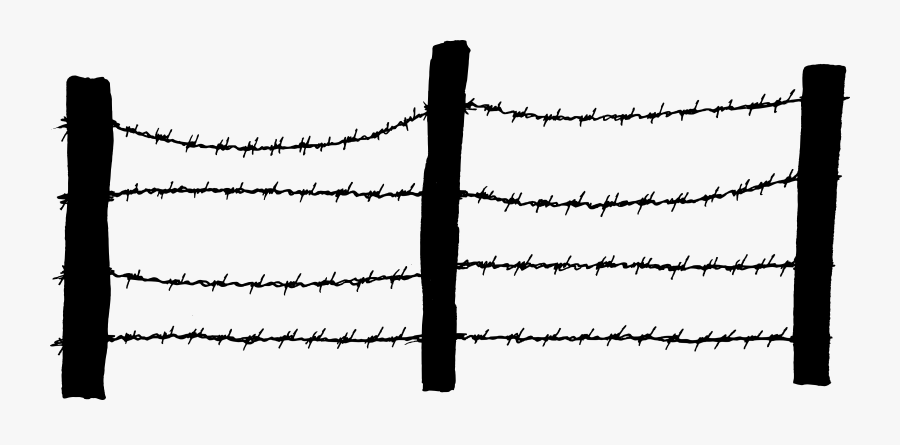 Collection Of - Barbed Wire Fence Clip Art, Transparent Clipart