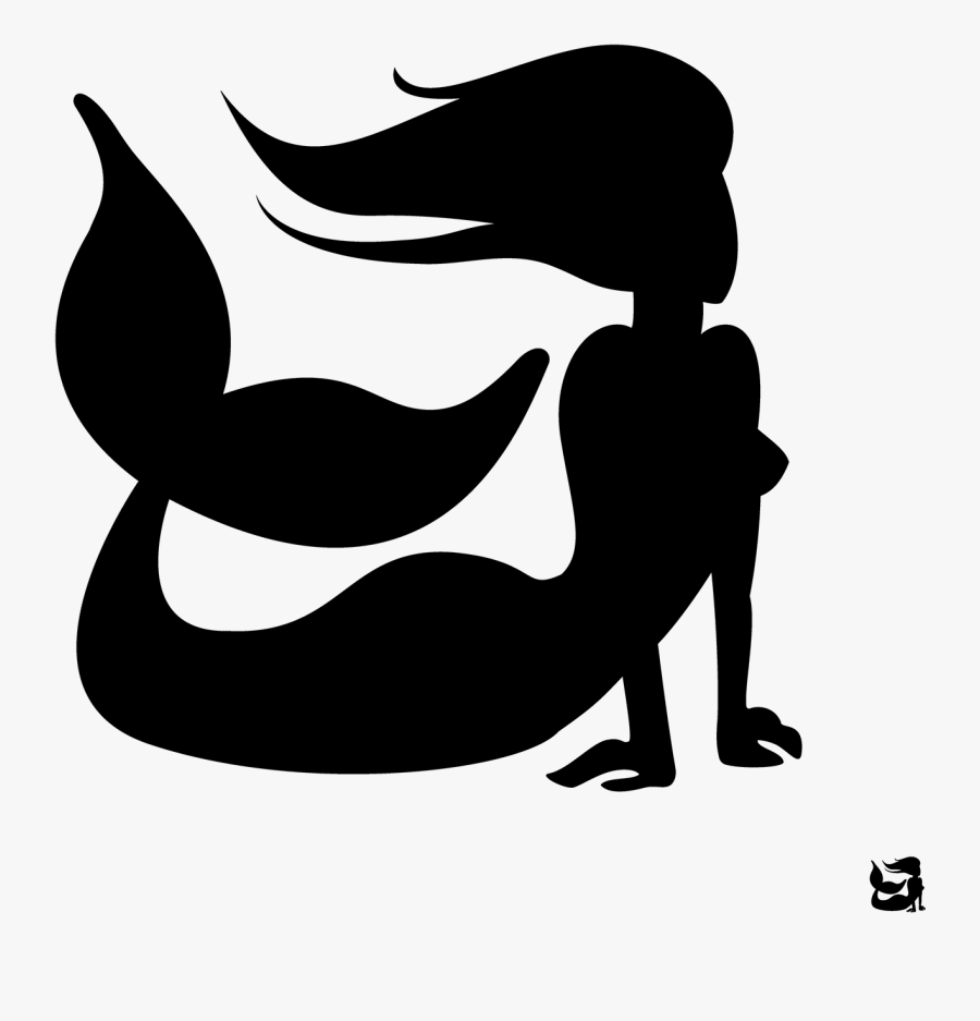 Clip Art The Little Computer Icons - Mermaid Silhouette Transparent Background, Transparent Clipart