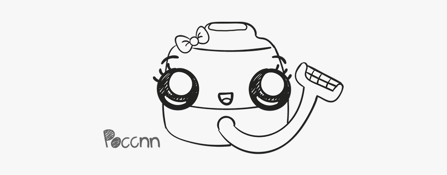 Lineart Of Vacuum - Line Art, Transparent Clipart