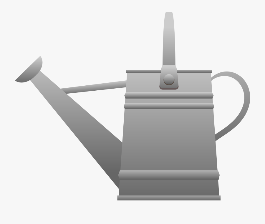 Clipart Watering Can - Clipart Grey Watering Can, Transparent Clipart