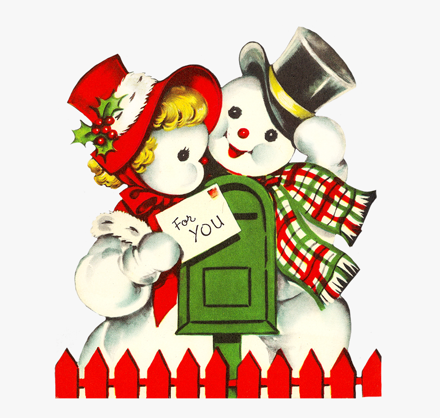 Snowmen Clip Art Sending Christmas Cards - Sending Christmas Cards ...