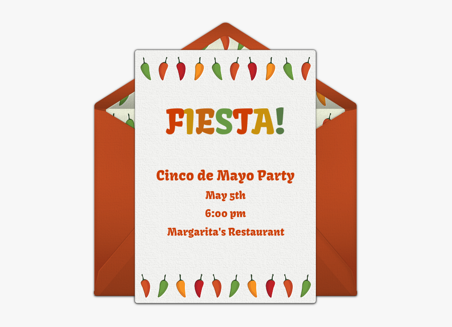 Cinco De Mayo Party Invitations, Transparent Clipart